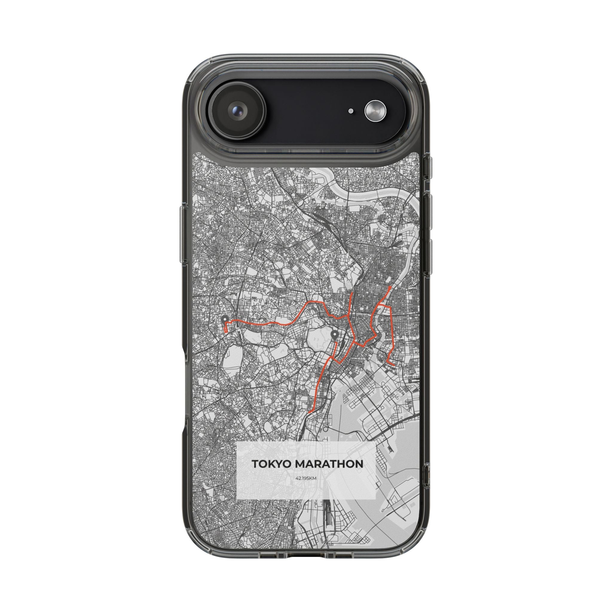 Tokyo Marathon Route Clear Impact-Resistant Phone Case