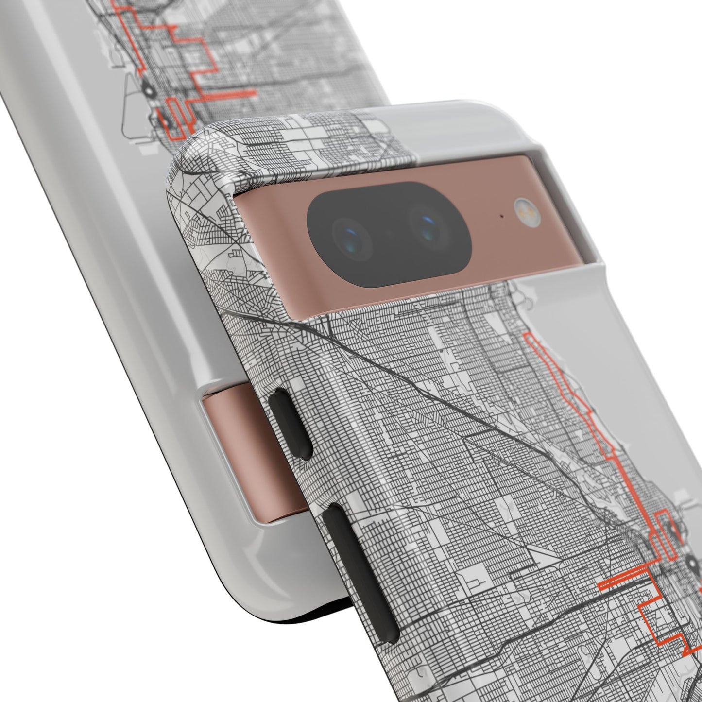 Chicago Marathon Route Tough Phone Case