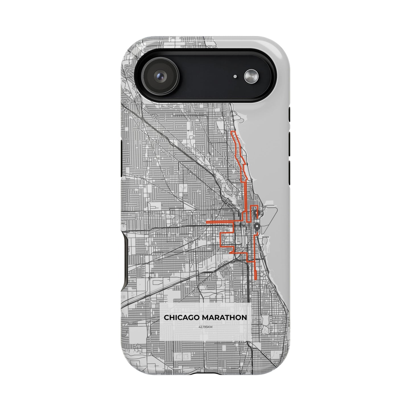 Chicago Marathon Route Magnetic Impact-Resistant Phone Case