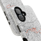 London Marathon Route Magnetic Impact-Resistant Phone Case
