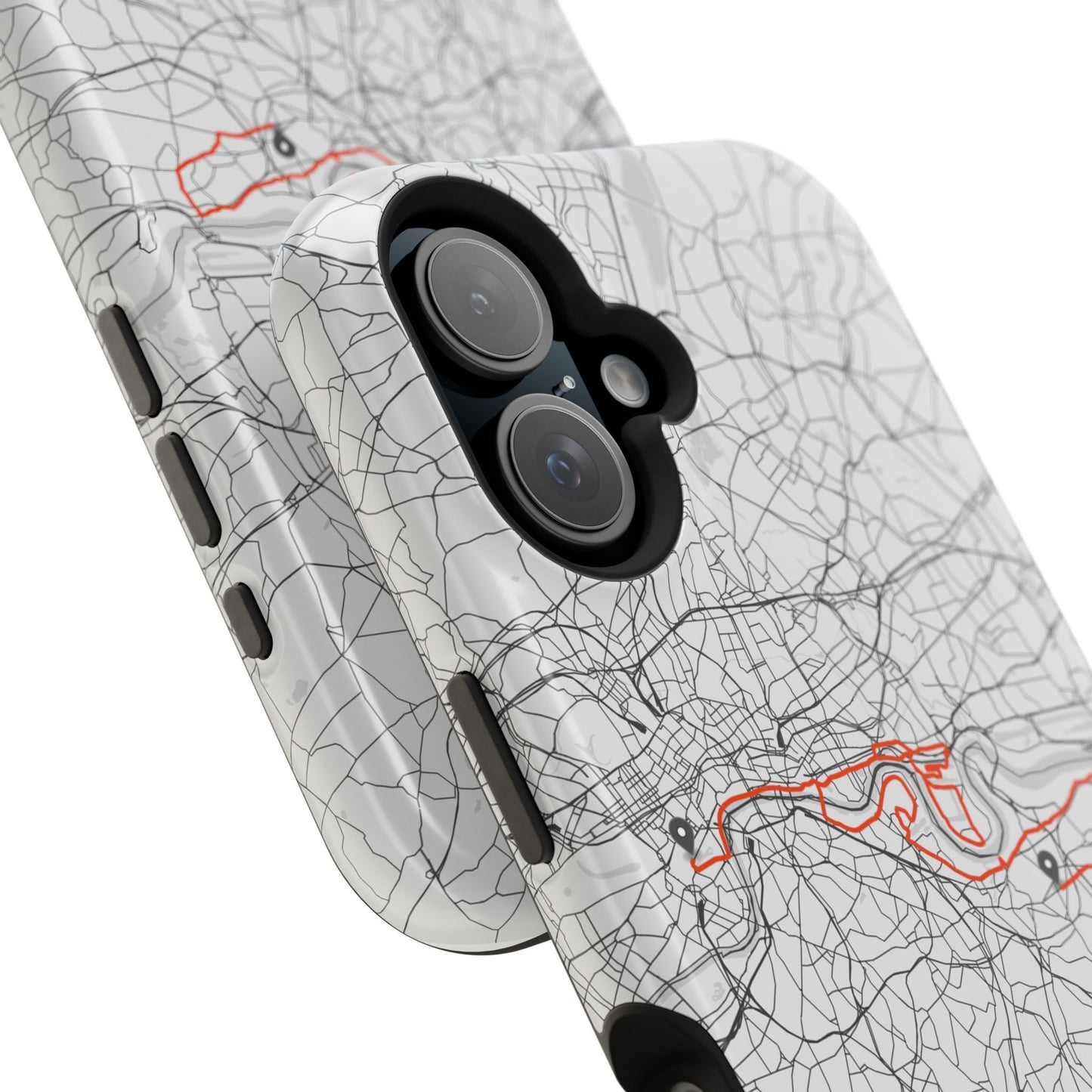 London Marathon Route Magnetic Impact-Resistant Phone Case