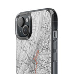 New York Marathon Route Clear Impact-Resistant Phone Case