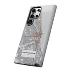 Chicago Marathon Route Tough Phone Case