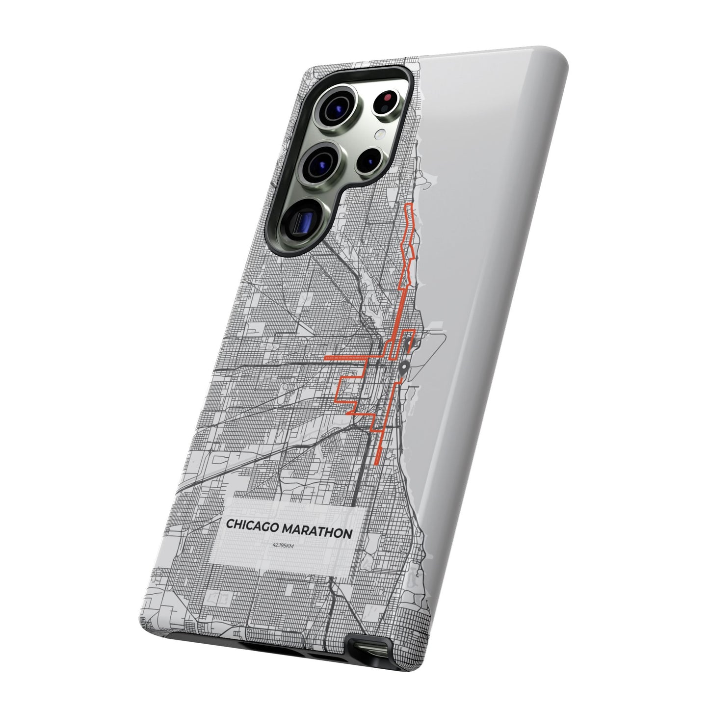 Chicago Marathon Route Tough Phone Case
