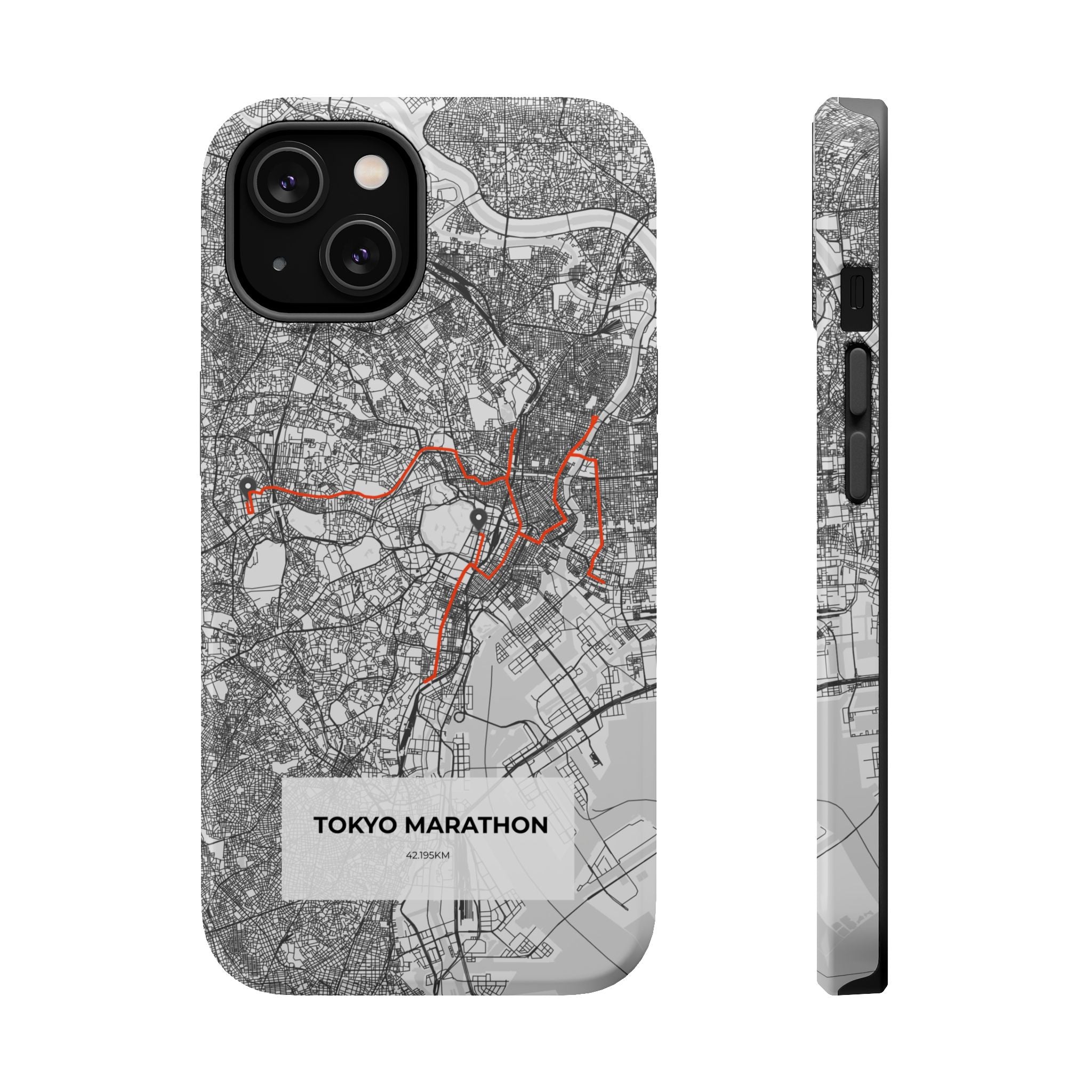 Tokyo Marathon Route Magnetic Impact-Resistant Phone Case