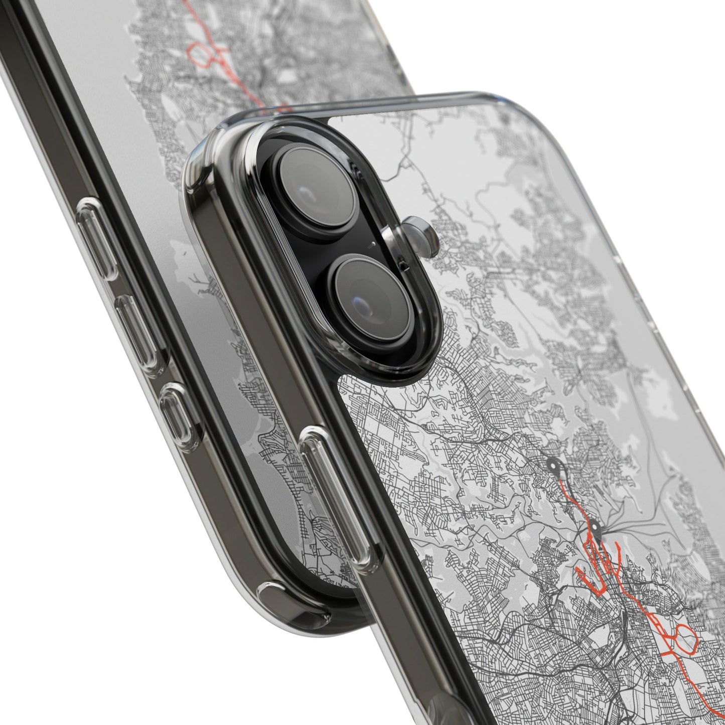 Sydney Marathon Route Clear Impact-Resistant Phone Case