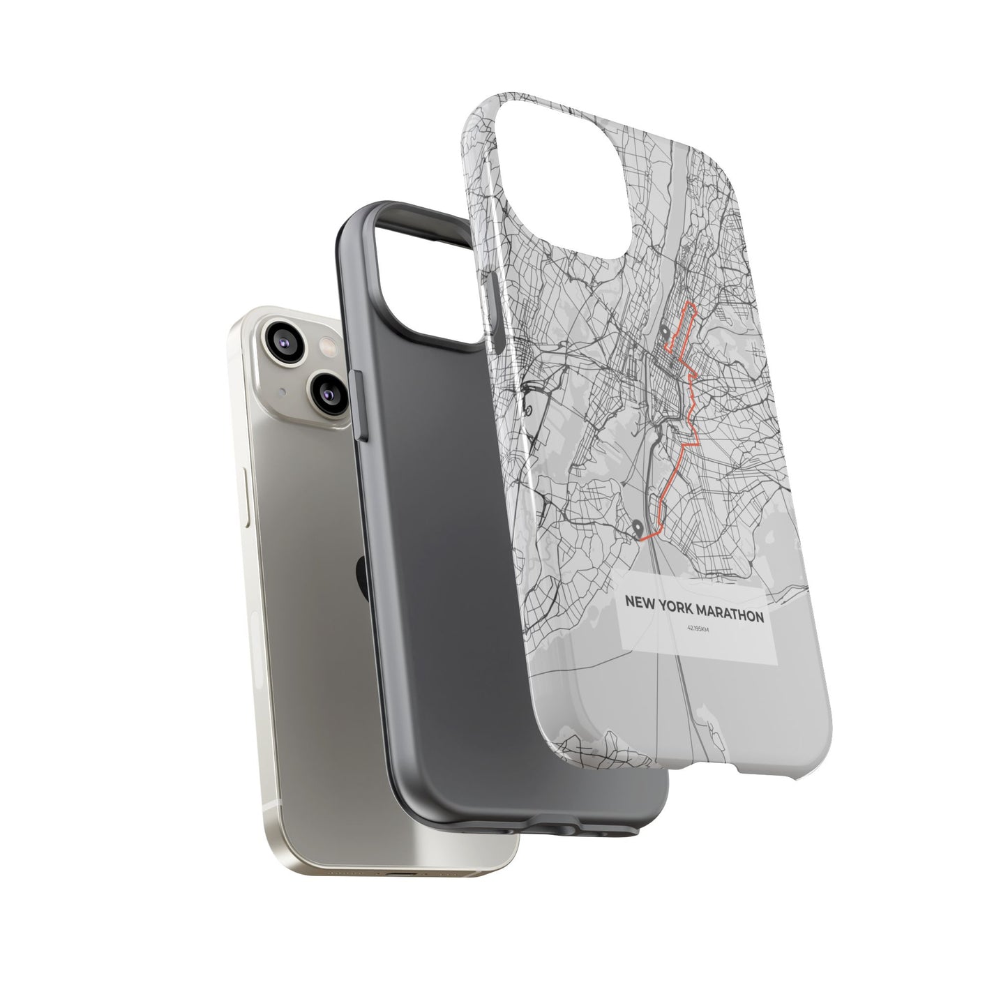 New York Marathon Route Tough Phone Case