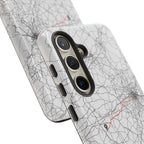 Boston Marathon Route Tough Phone Case