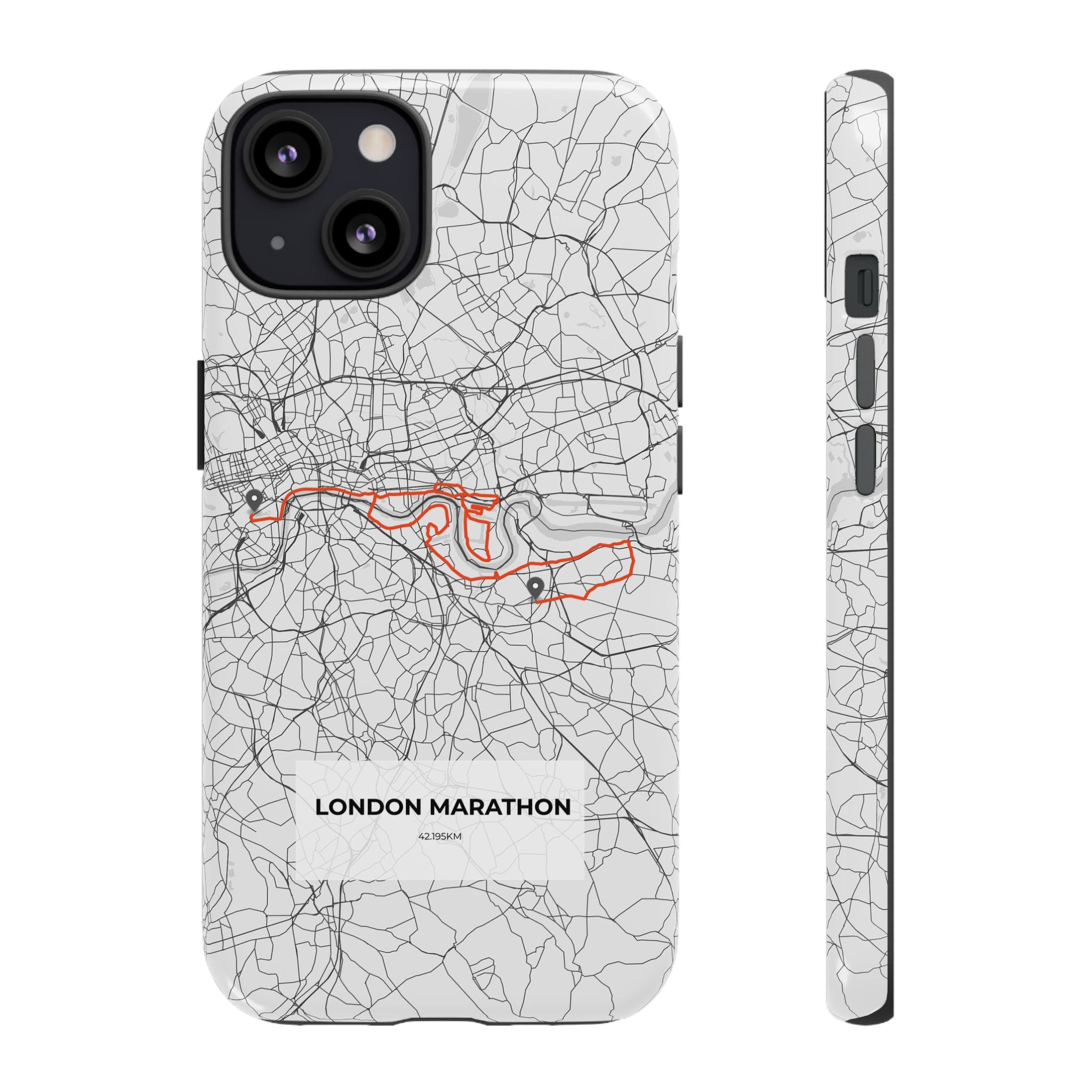 London Marathon Route Tough Phone Case