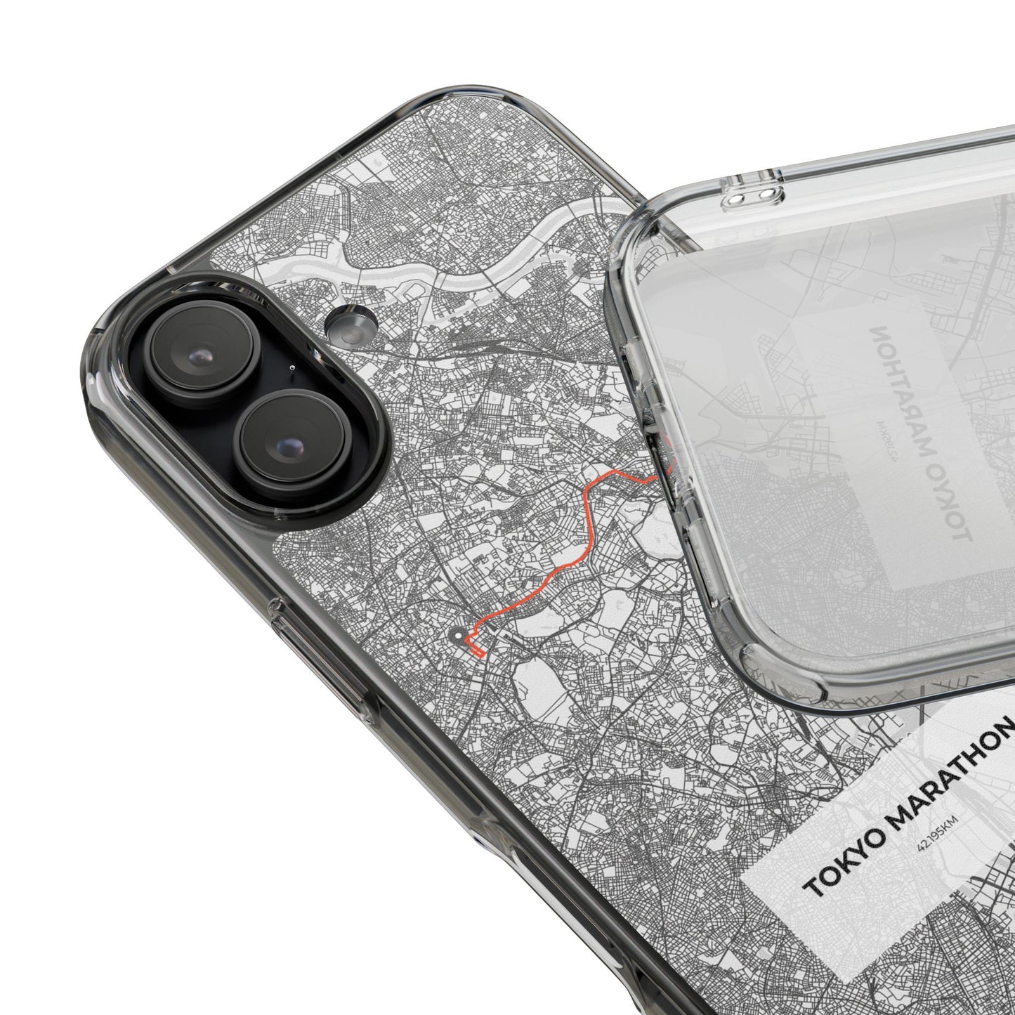 Tokyo Marathon Route Clear Impact-Resistant Phone Case