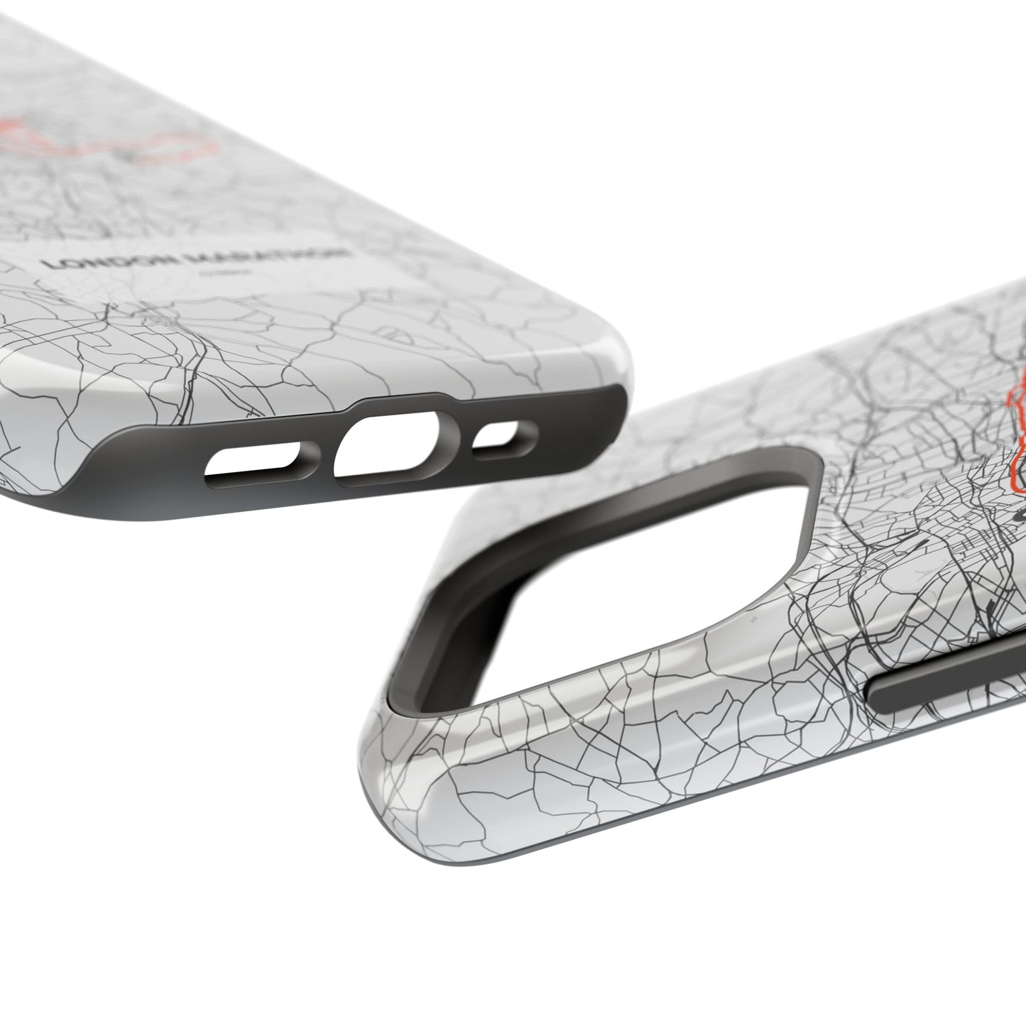 London Marathon Route Magnetic Impact-Resistant Phone Case