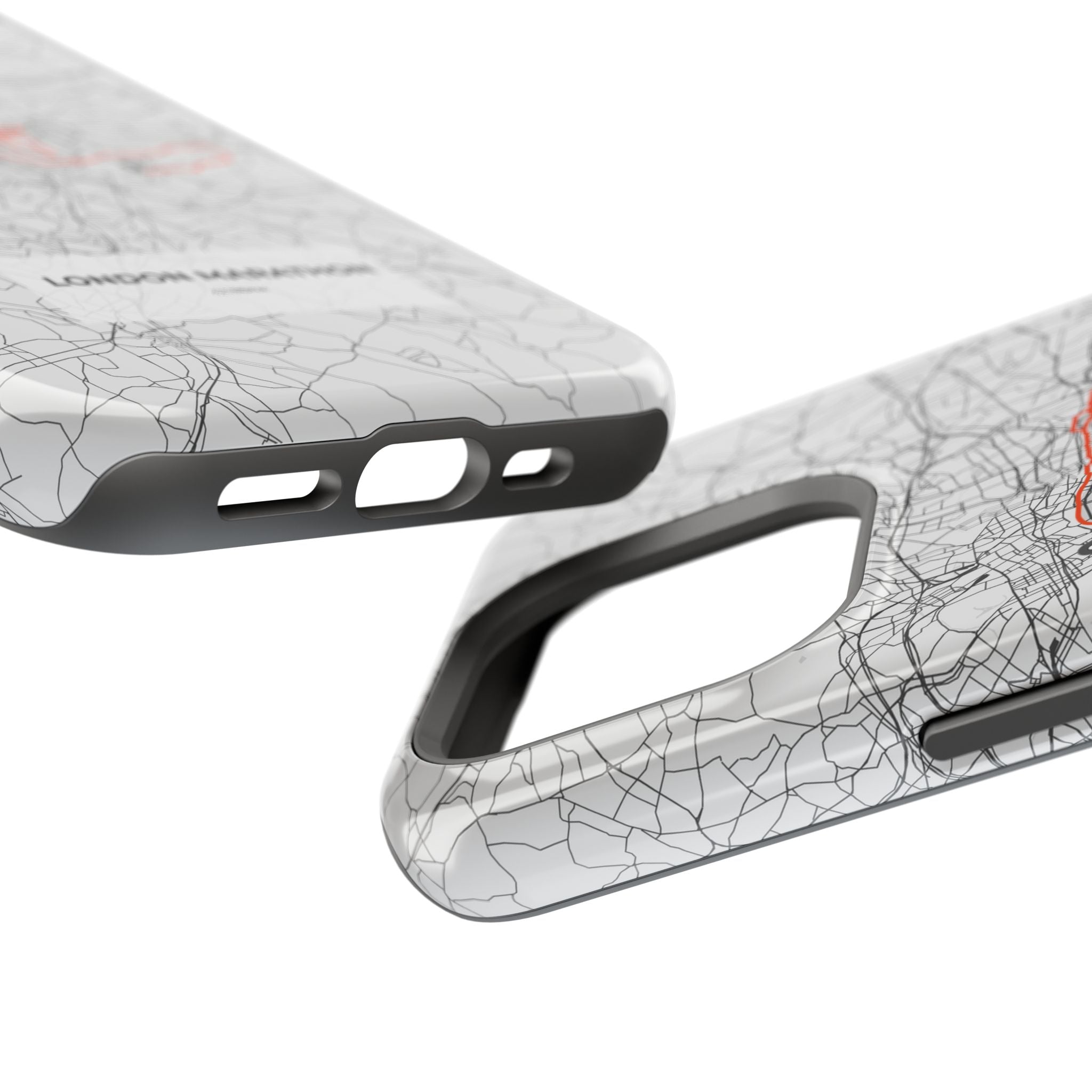 London Marathon Route Magnetic Impact-Resistant Phone Case