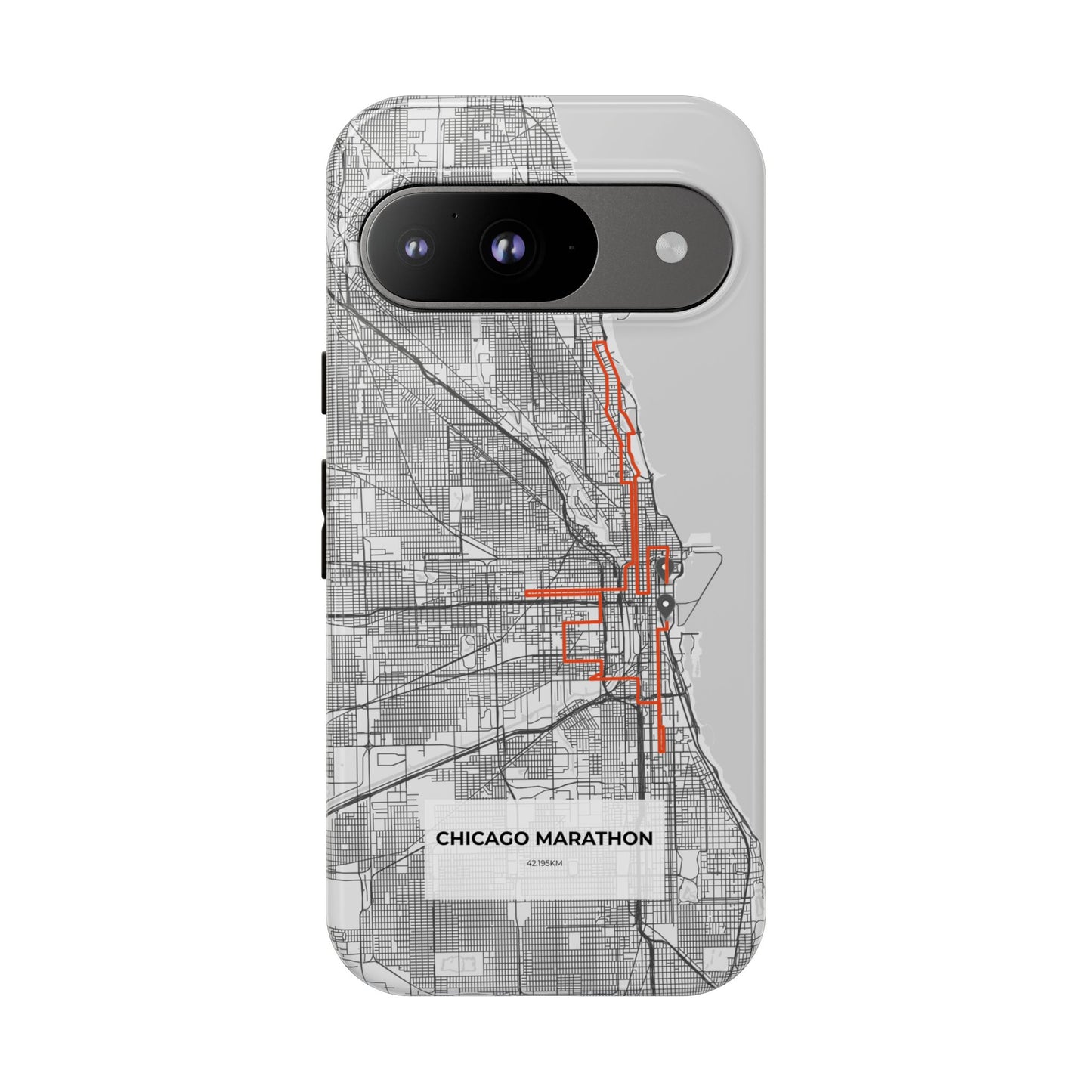 Chicago Marathon Route Tough Phone Case