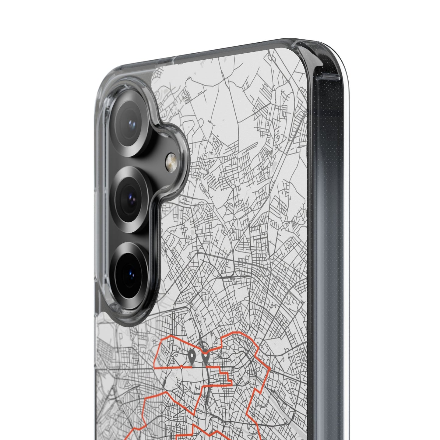 Berlin Marathon Route Clear Impact-Resistant Phone Case