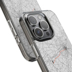 Boston Marathon Route Clear Impact-Resistant Phone Case