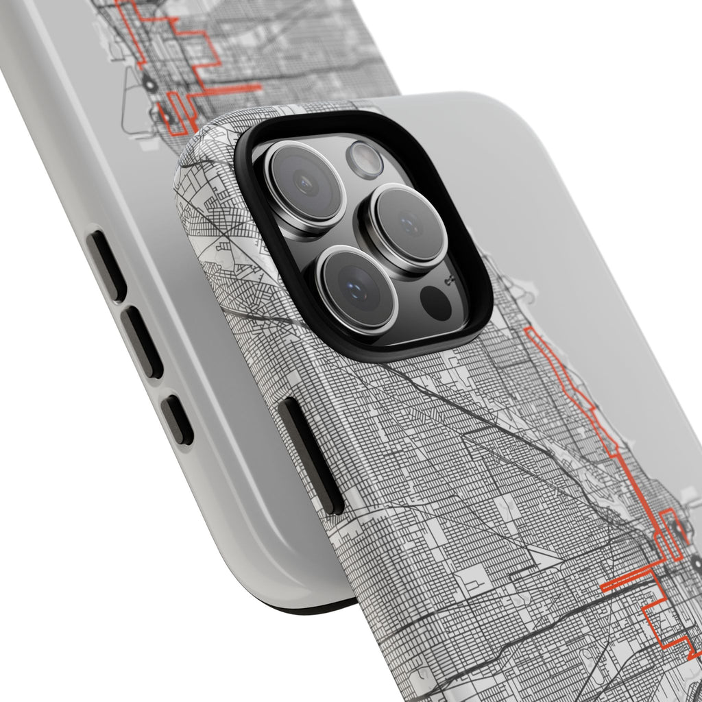 Chicago Marathon Route Tough Phone Case