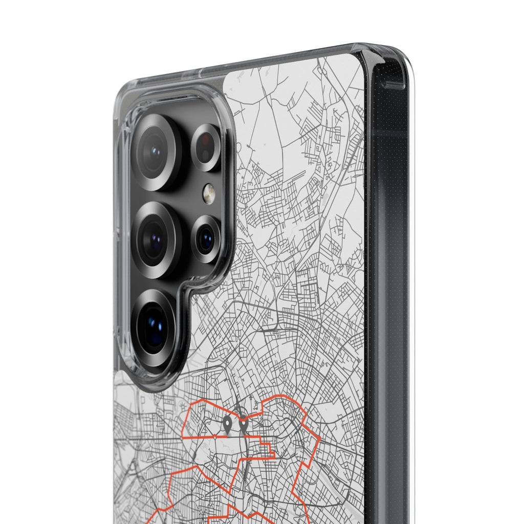 Berlin Marathon Route Clear Impact-Resistant Phone Case