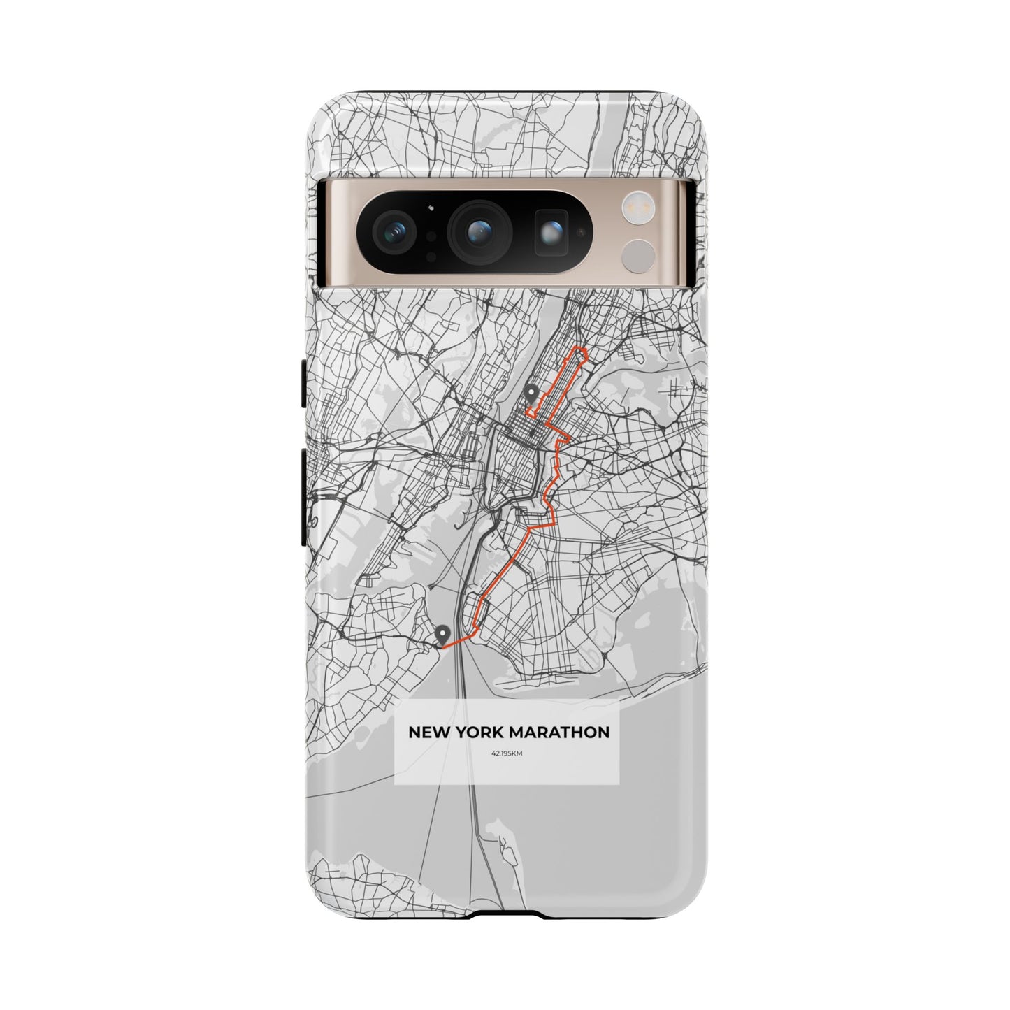 New York Marathon Route Tough Phone Case