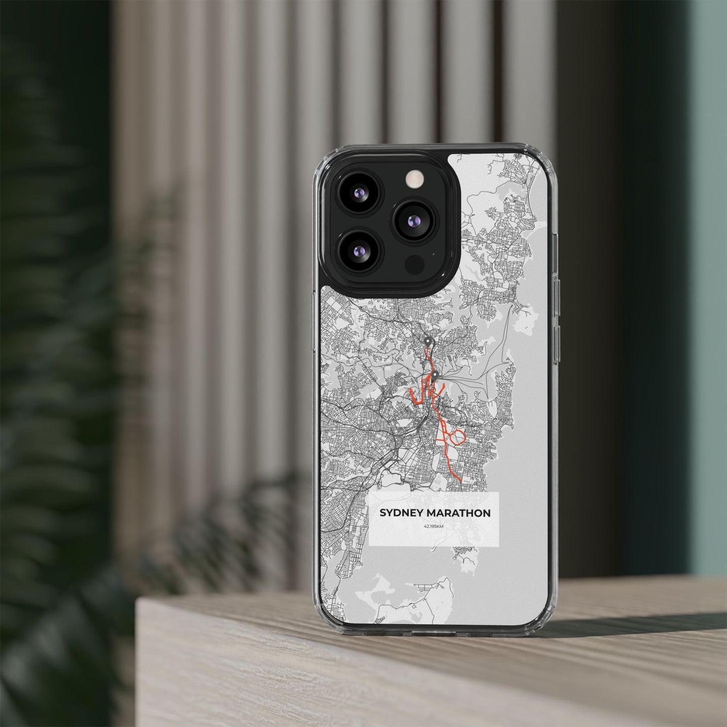 Sydney Marathon Route Clear Impact-Resistant Phone Case