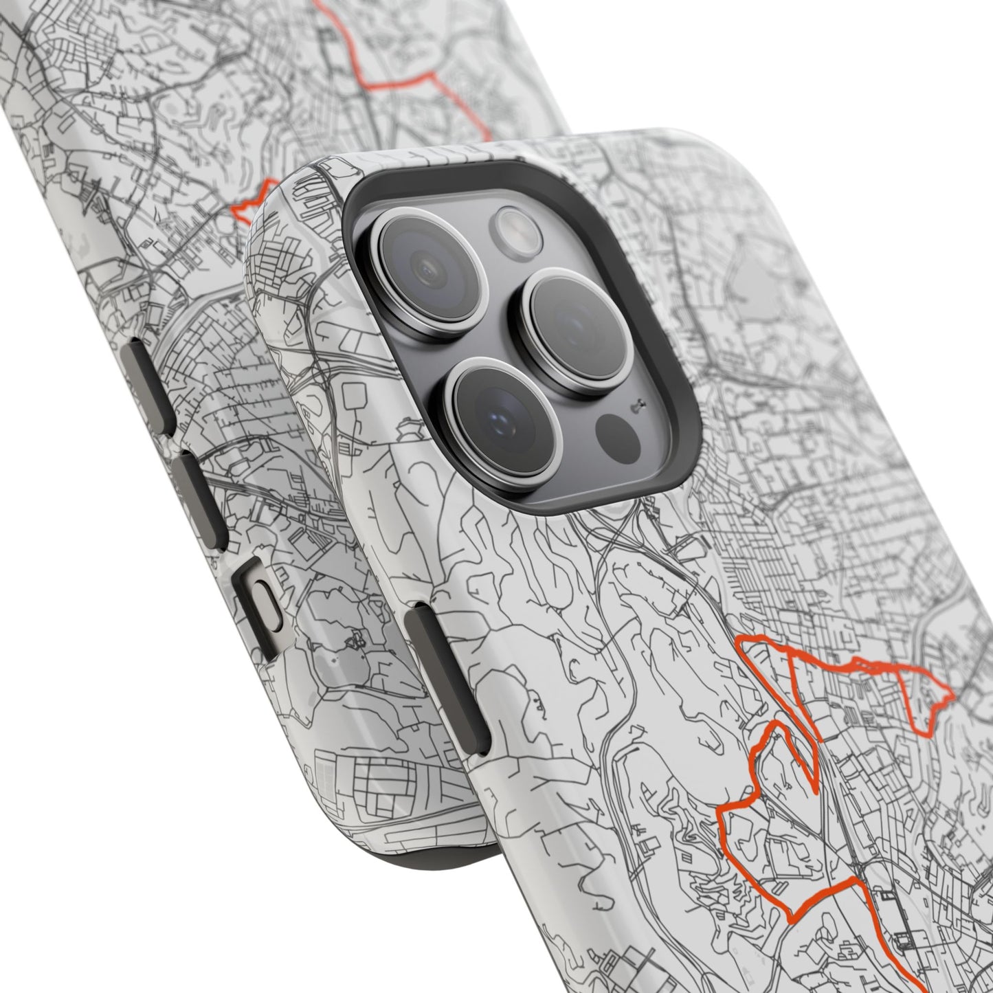 Customized Marathon Route Magnetic Impact-Resistant Phone Case