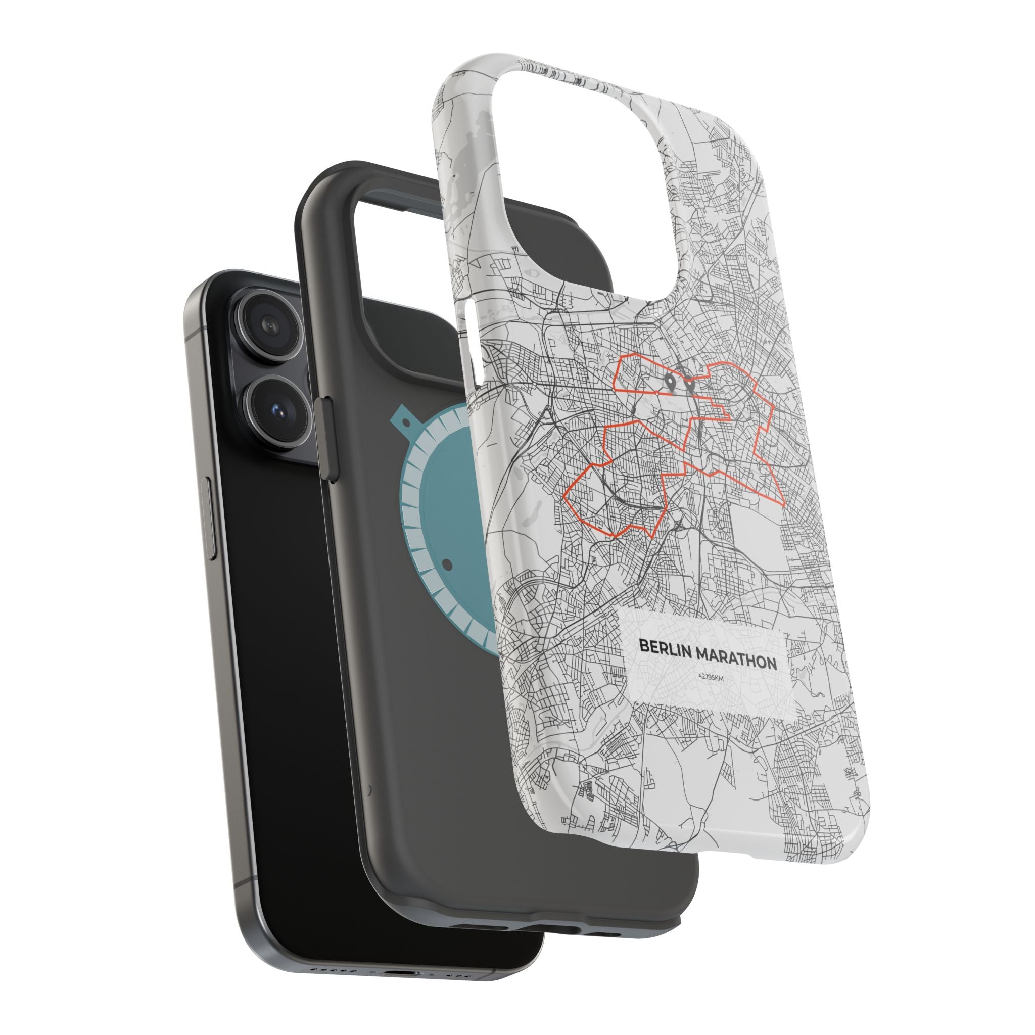 Berlin Marathon Route Magnetic Impact-Resistant Phone Case