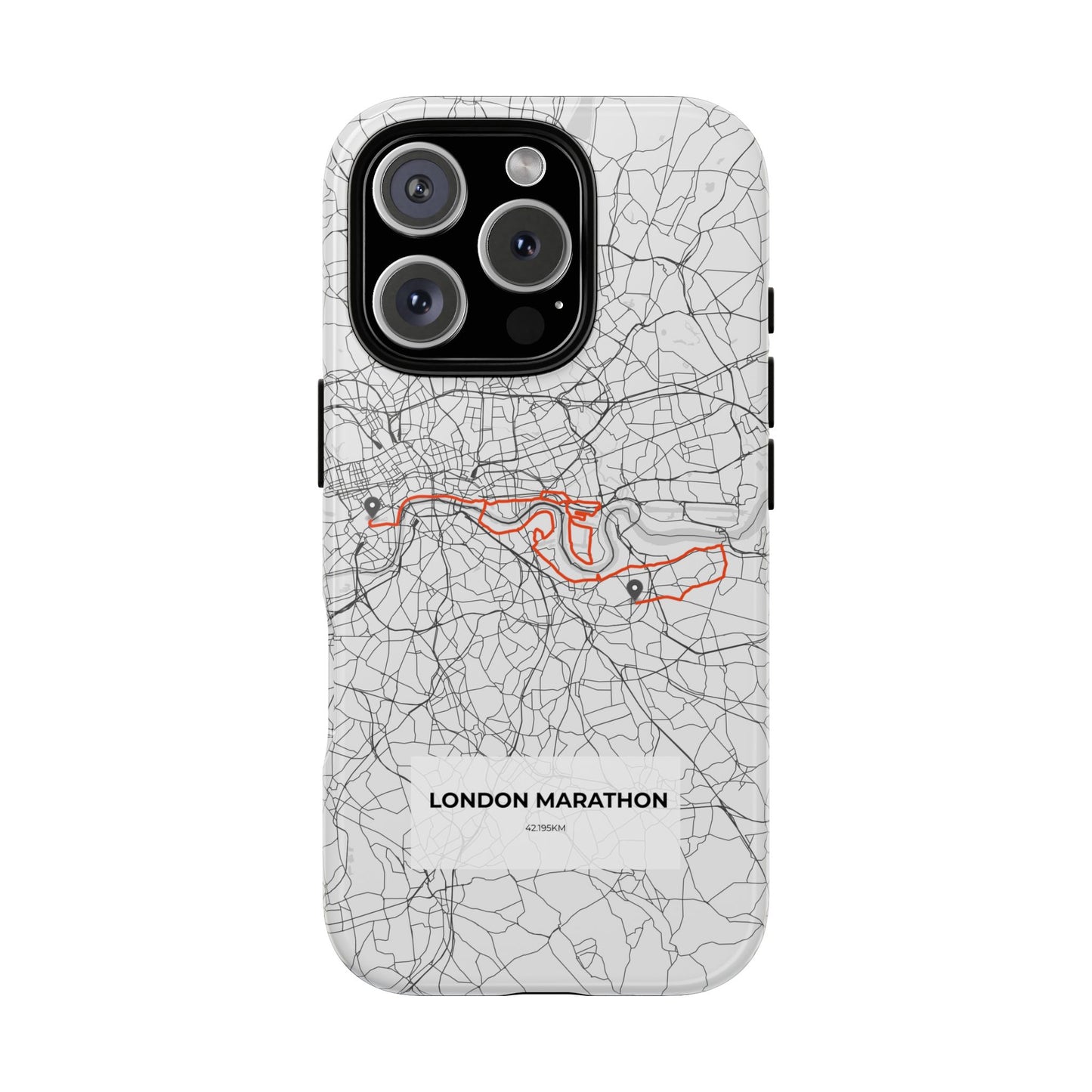 London Marathon Route Tough Phone Case