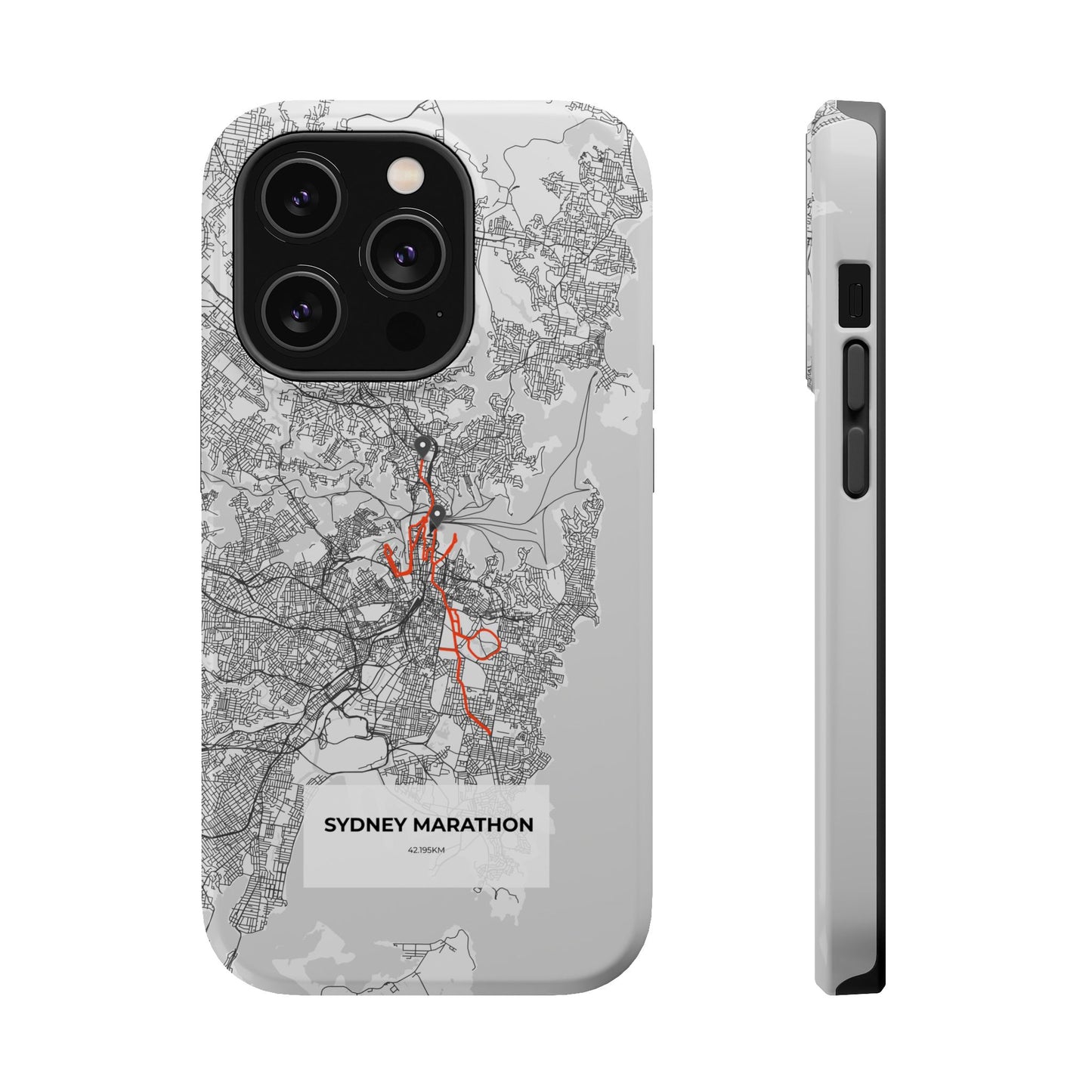 Sydney Marathon Route Magnetic Impact-Resistant Phone Case