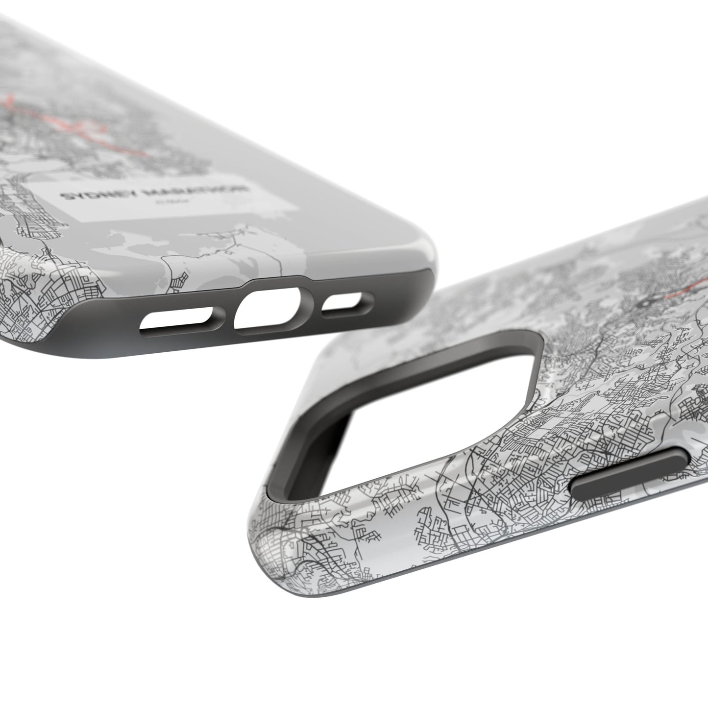 Sydney Marathon Route Magnetic Impact-Resistant Phone Case