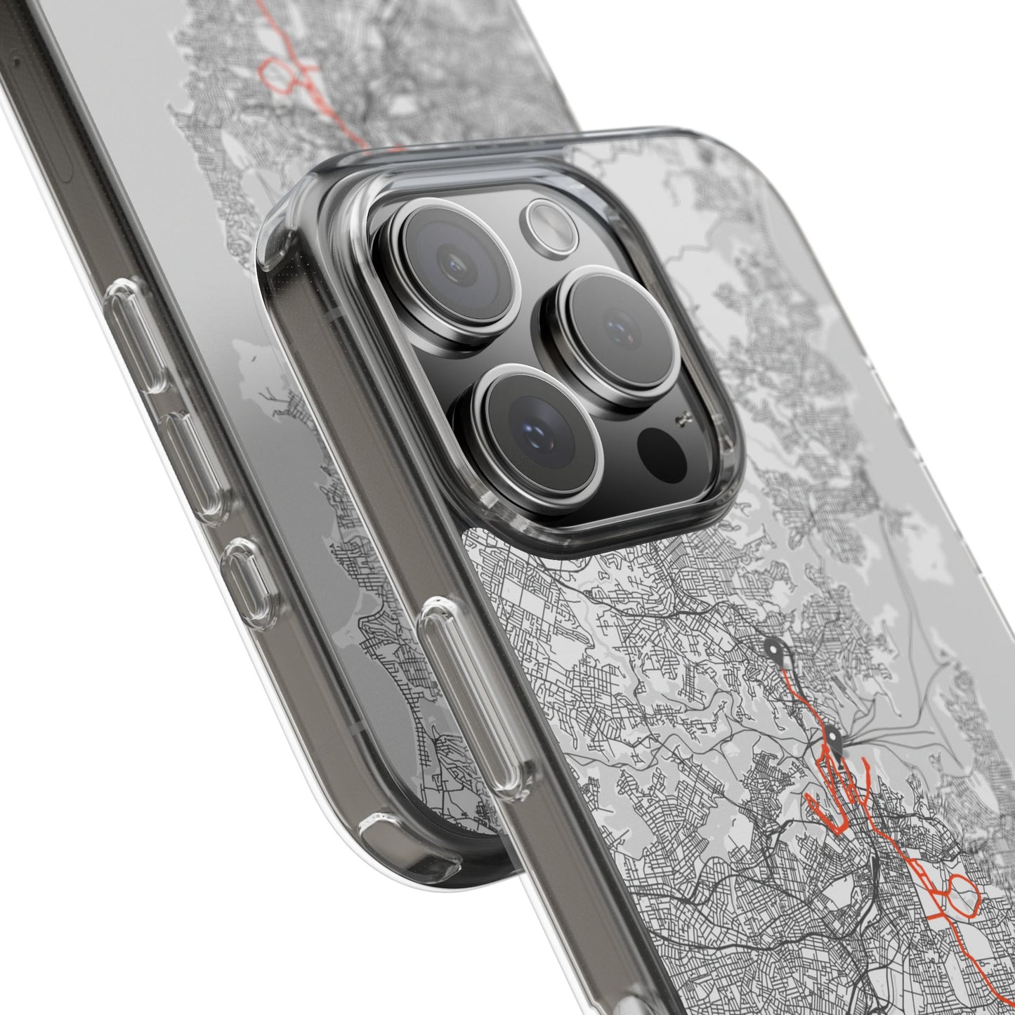 Sydney Marathon Route Clear Impact-Resistant Phone Case