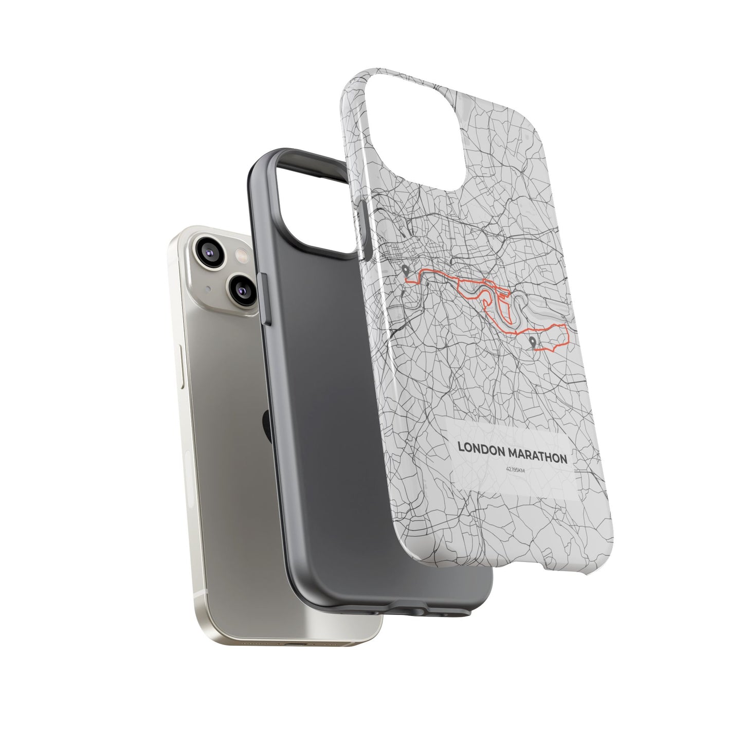 London Marathon Route Tough Phone Case
