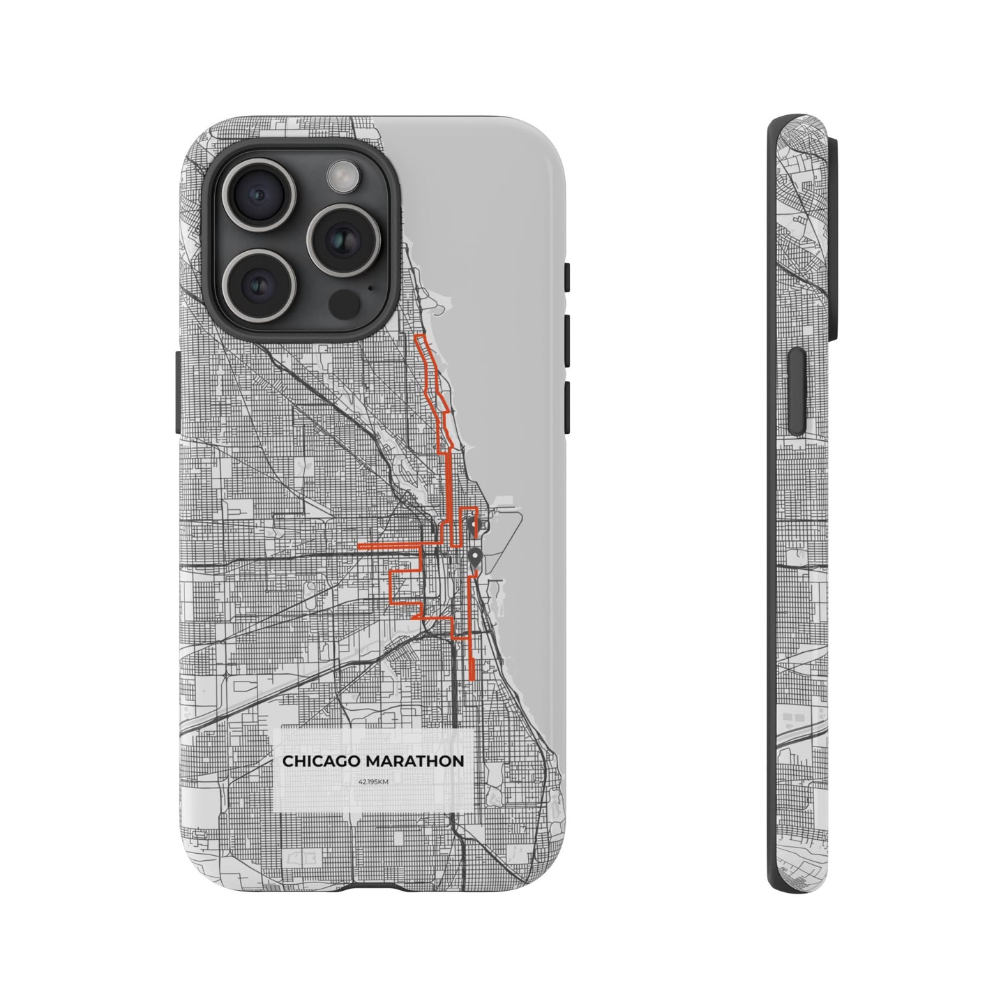Chicago Marathon Route Tough Phone Case