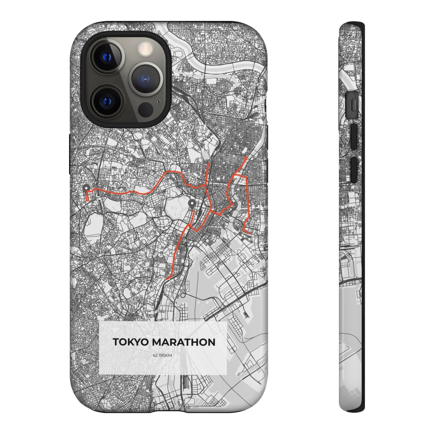 Tokyo Marathon Route Tough Phone Case