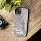 Chicago Marathon Route Tough Phone Case