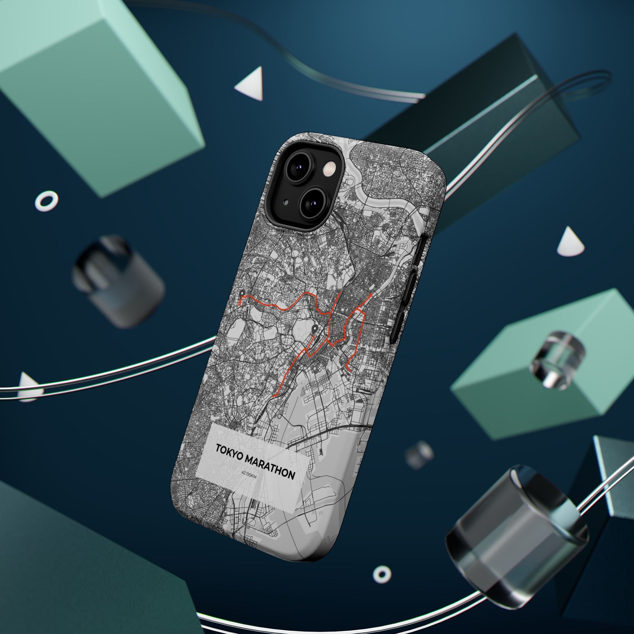 Tokyo Marathon Route Magnetic Impact-Resistant Phone Case