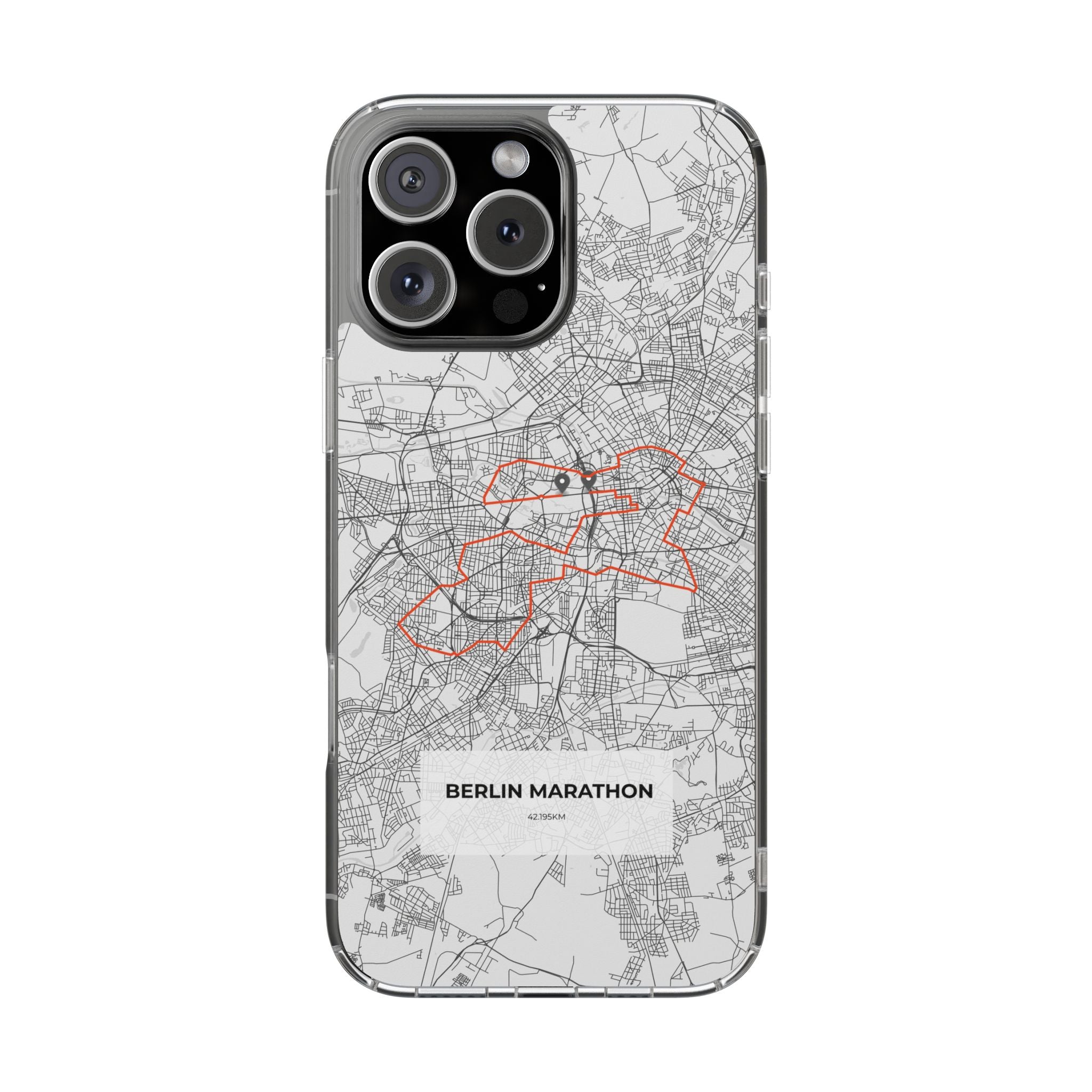 Berlin Marathon Route Magnetic Clear Impact-Resistant Phone Case