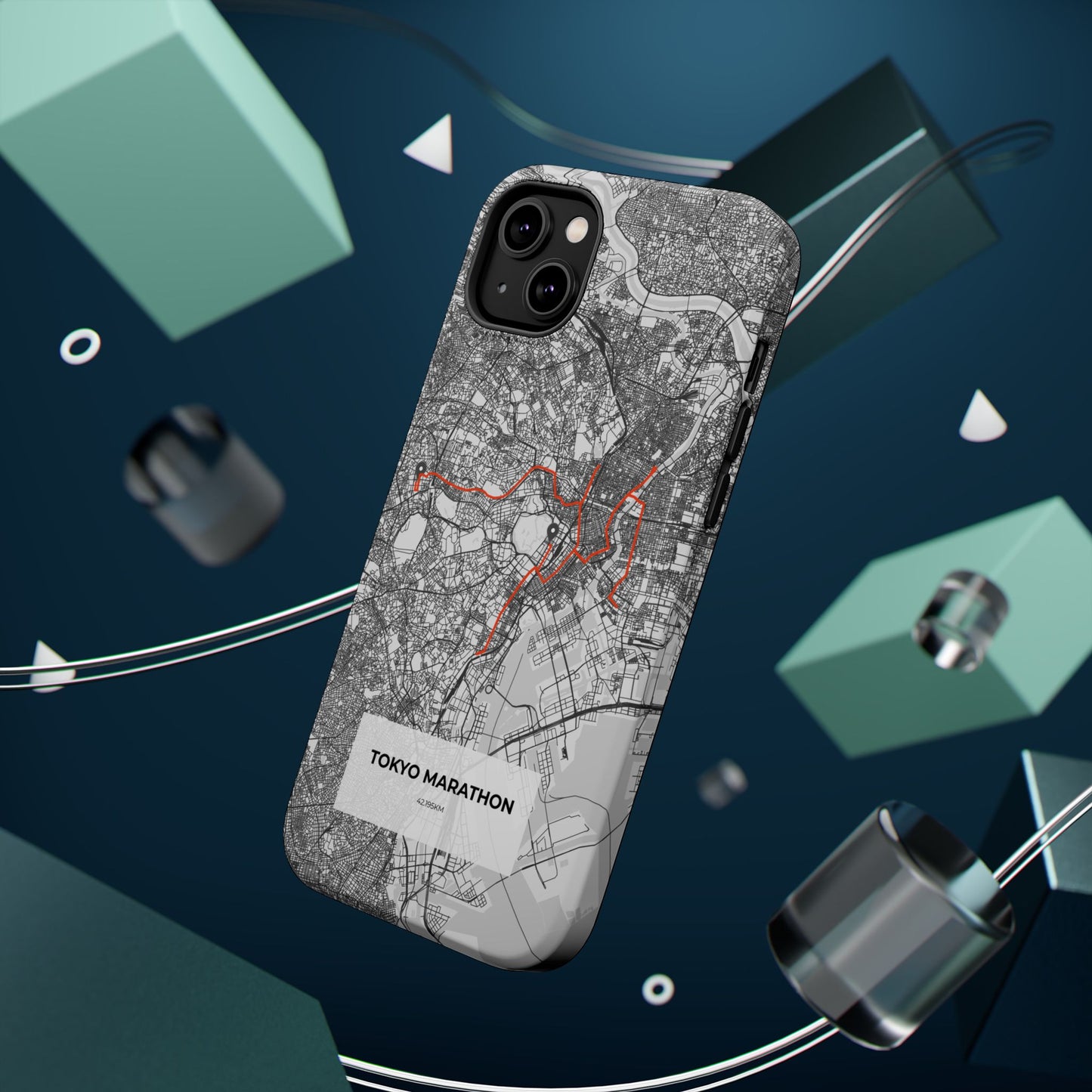 Tokyo Marathon Route Magnetic Impact-Resistant Phone Case