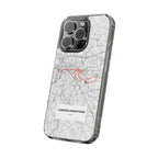 London Marathon Route Clear Impact-Resistant Phone Case