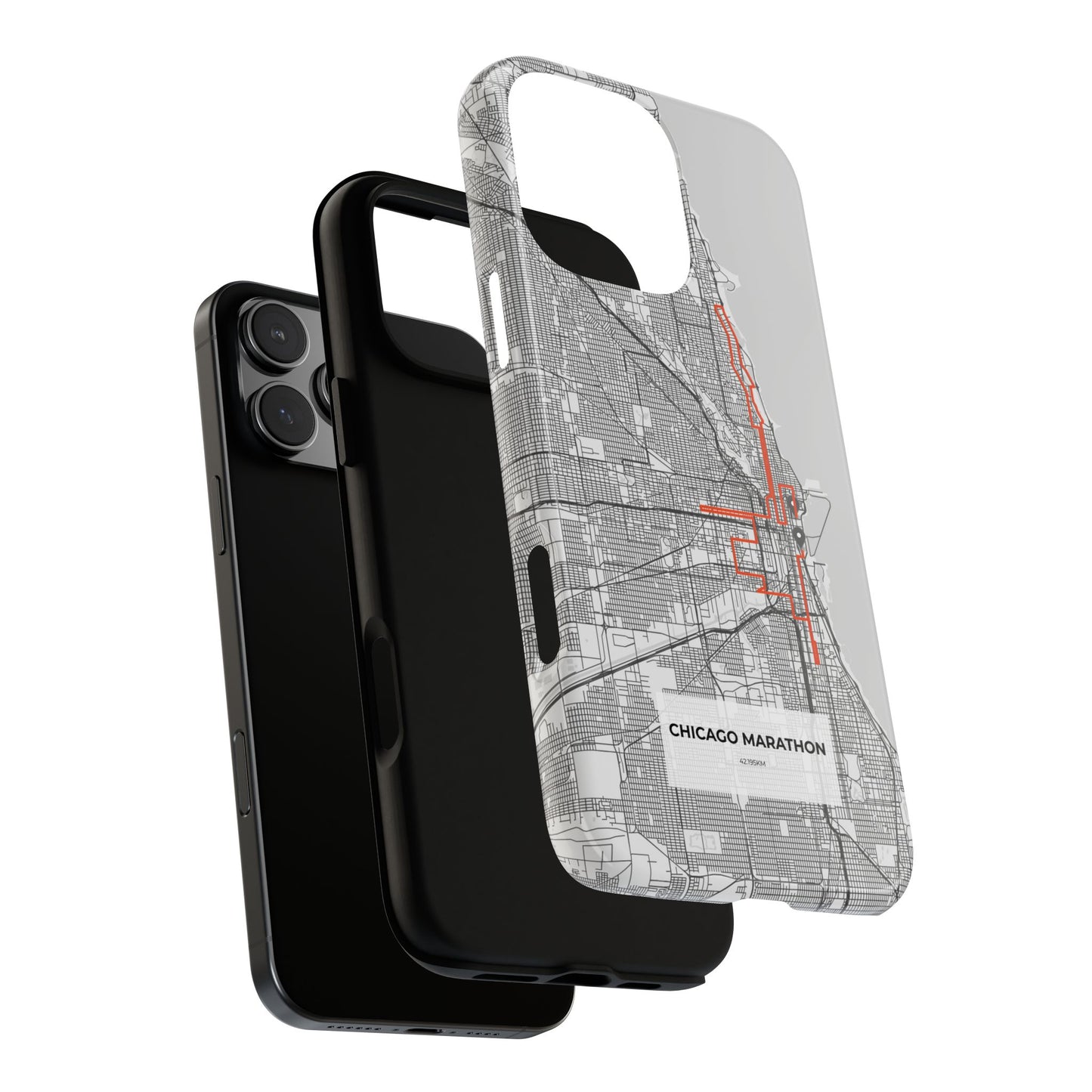 Chicago Marathon Route Tough Phone Case