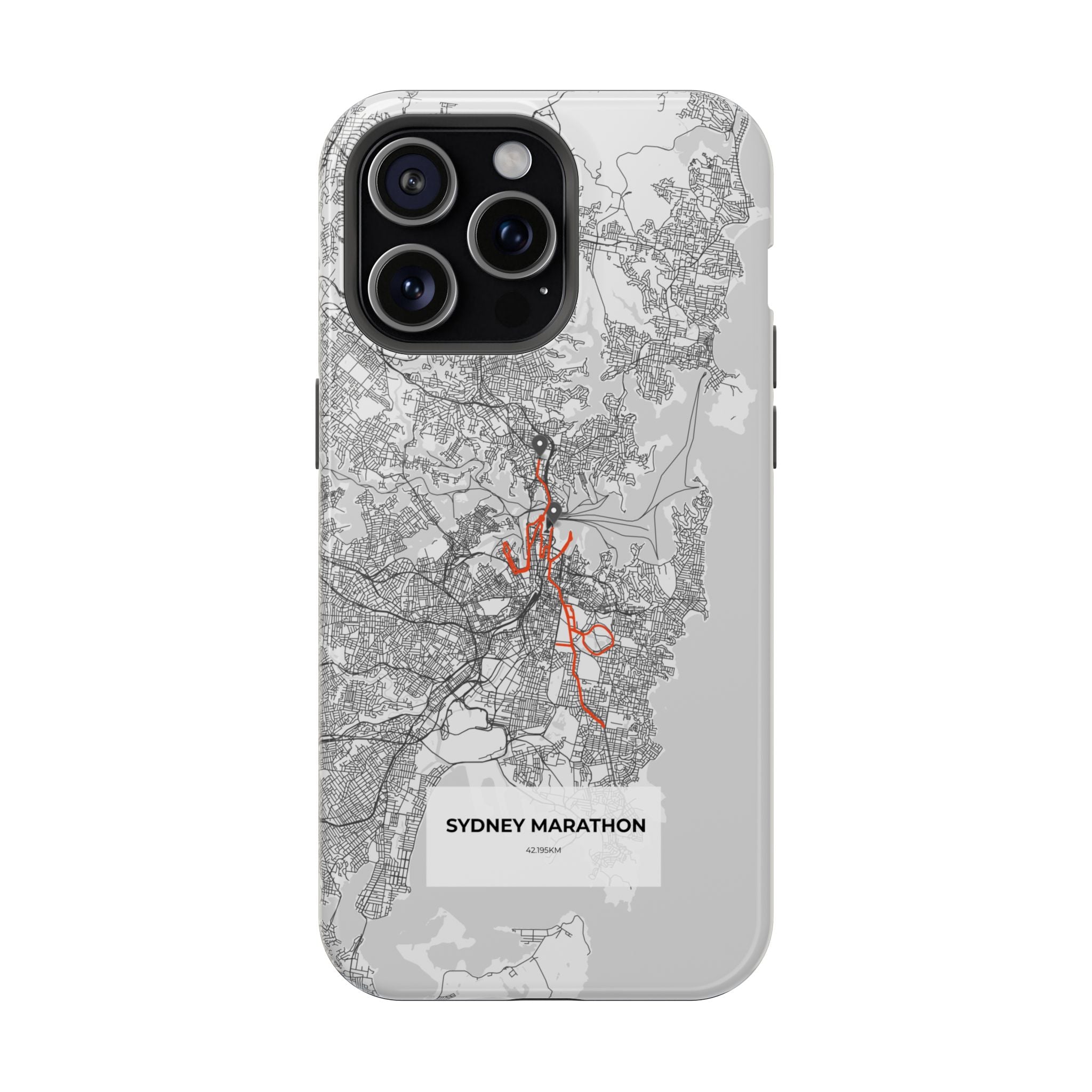 Sydney Marathon Route Magnetic Impact-Resistant Phone Case