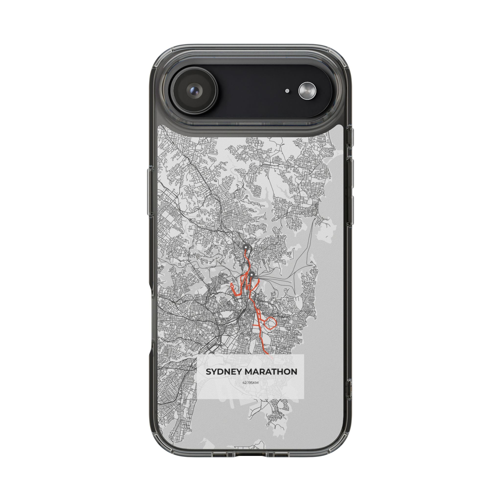 Sydney Marathon Route Clear Impact-Resistant Phone Case