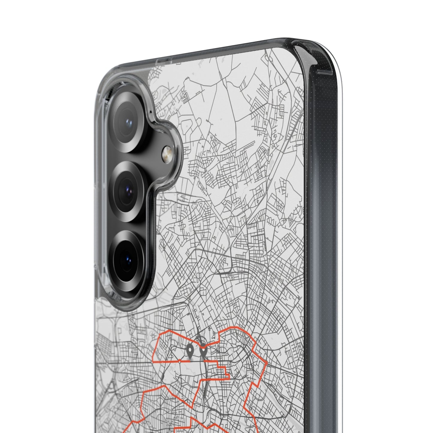Berlin Marathon Route Clear Impact-Resistant Phone Case