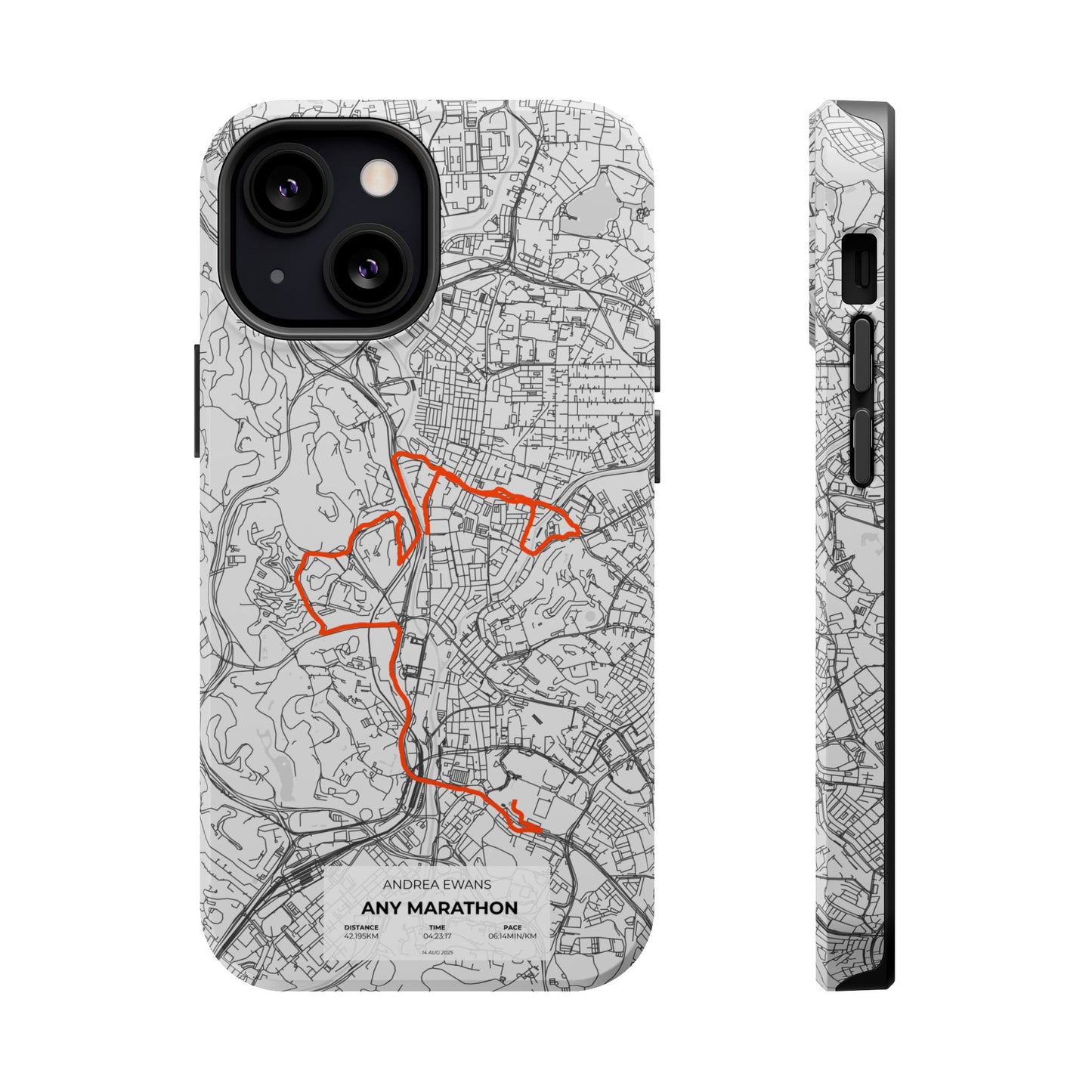 Customized Marathon Route Magnetic Impact-Resistant Phone Case
