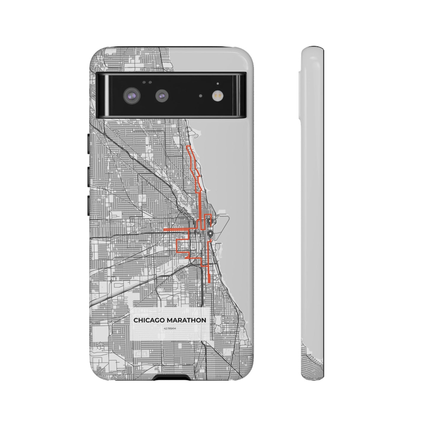 Chicago Marathon Route Tough Phone Case