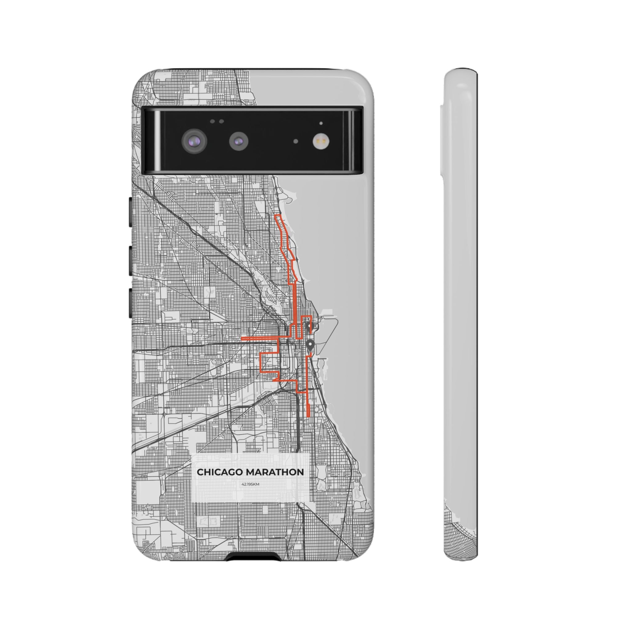 Chicago Marathon Route Tough Phone Case