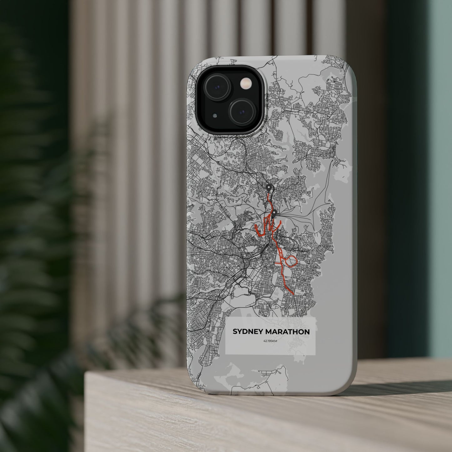 Sydney Marathon Route Magnetic Impact-Resistant Phone Case