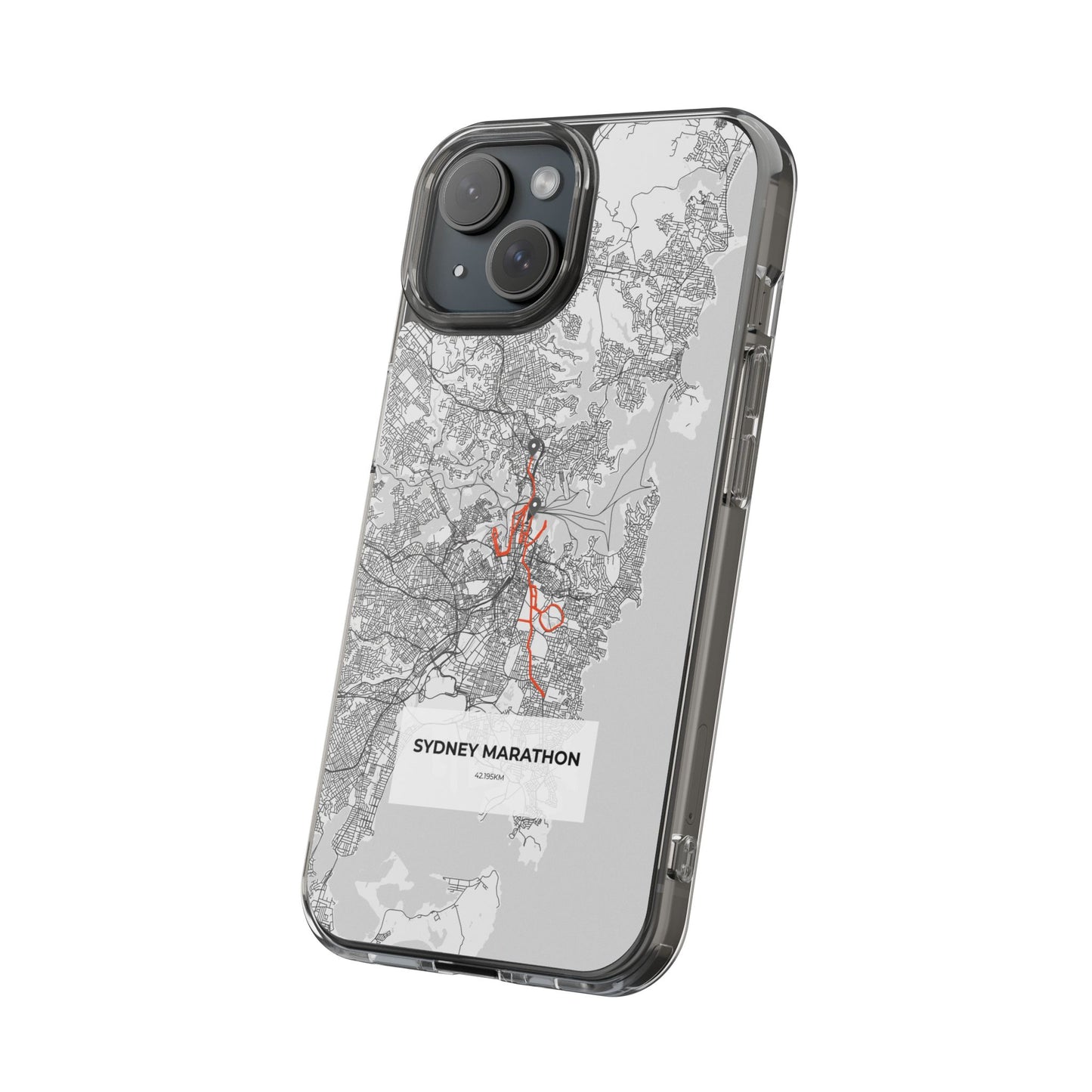 Sydney Marathon Route Clear Impact-Resistant Phone Case