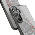 Chicago Marathon Route Clear Impact-Resistant Phone Case