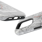New York Marathon Route Magnetic Impact-Resistant Phone Case