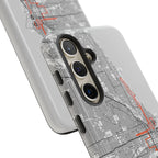 Chicago Marathon Route Tough Phone Case