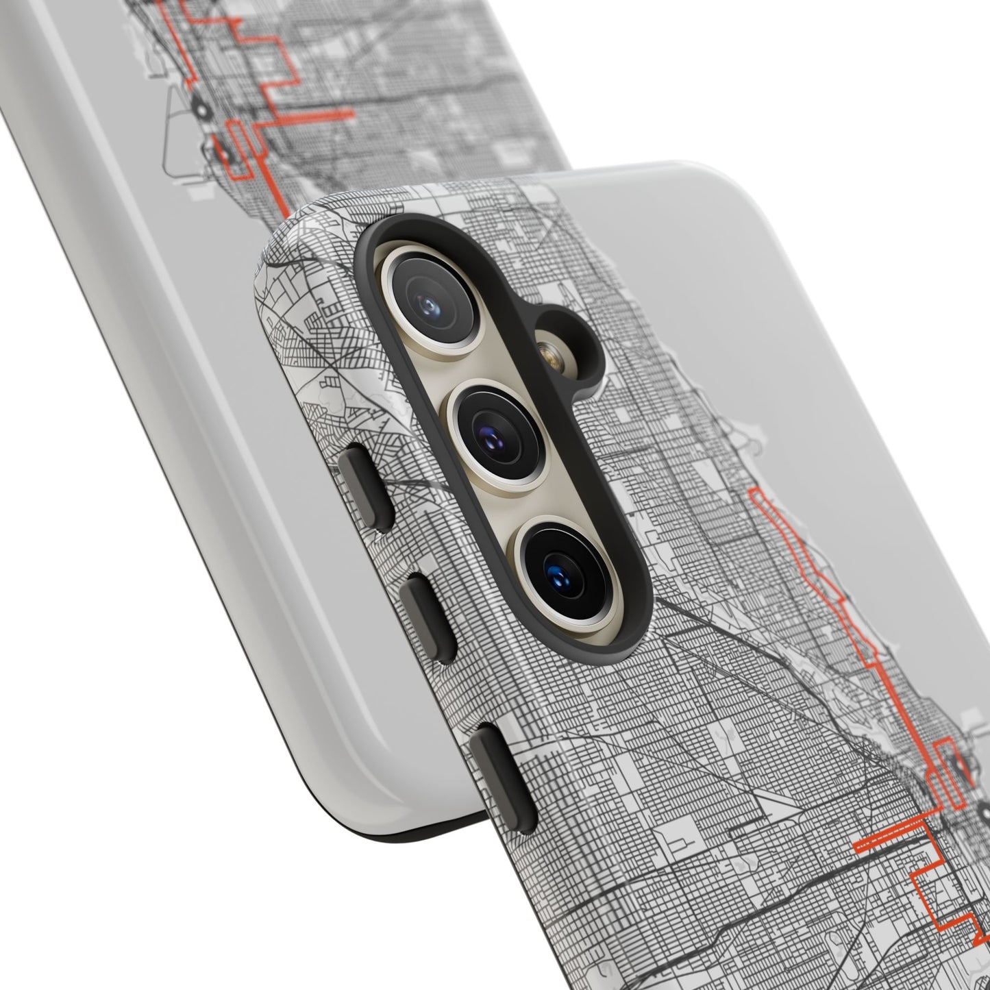 Chicago Marathon Route Tough Phone Case